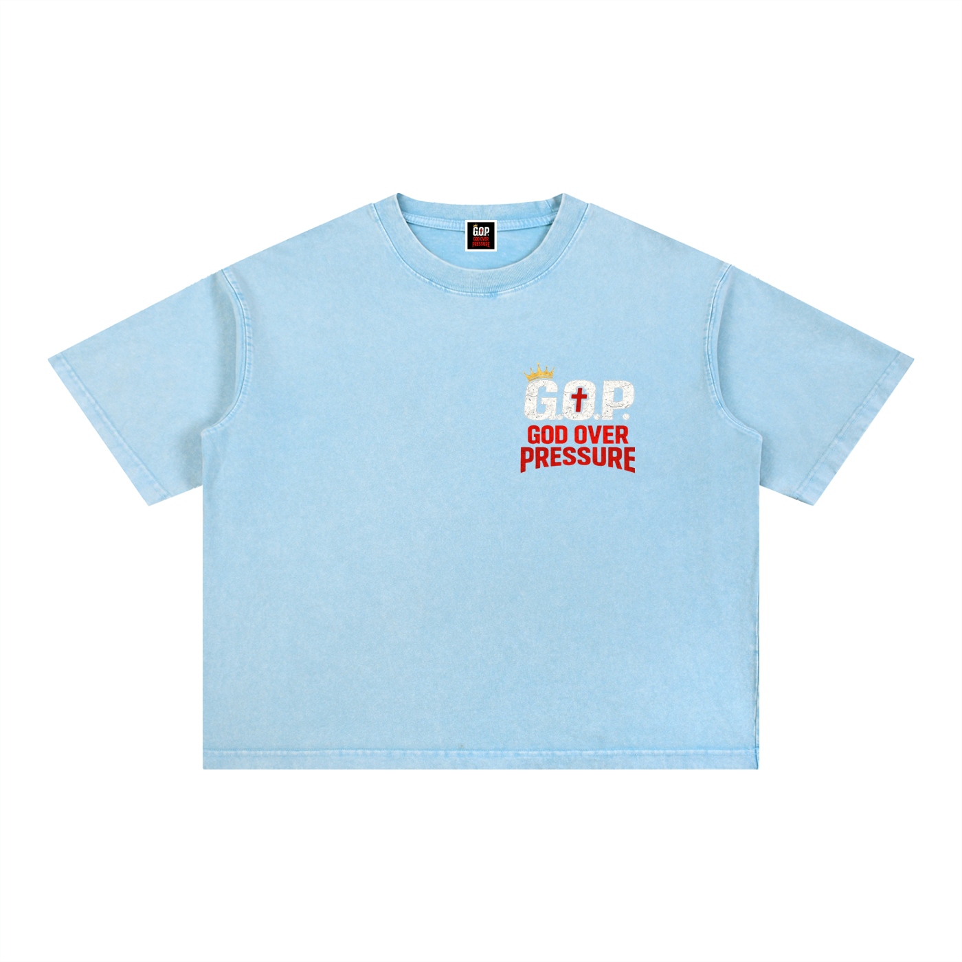 G.O.P. Mineral Wash Boxy Cotton T-Shirt