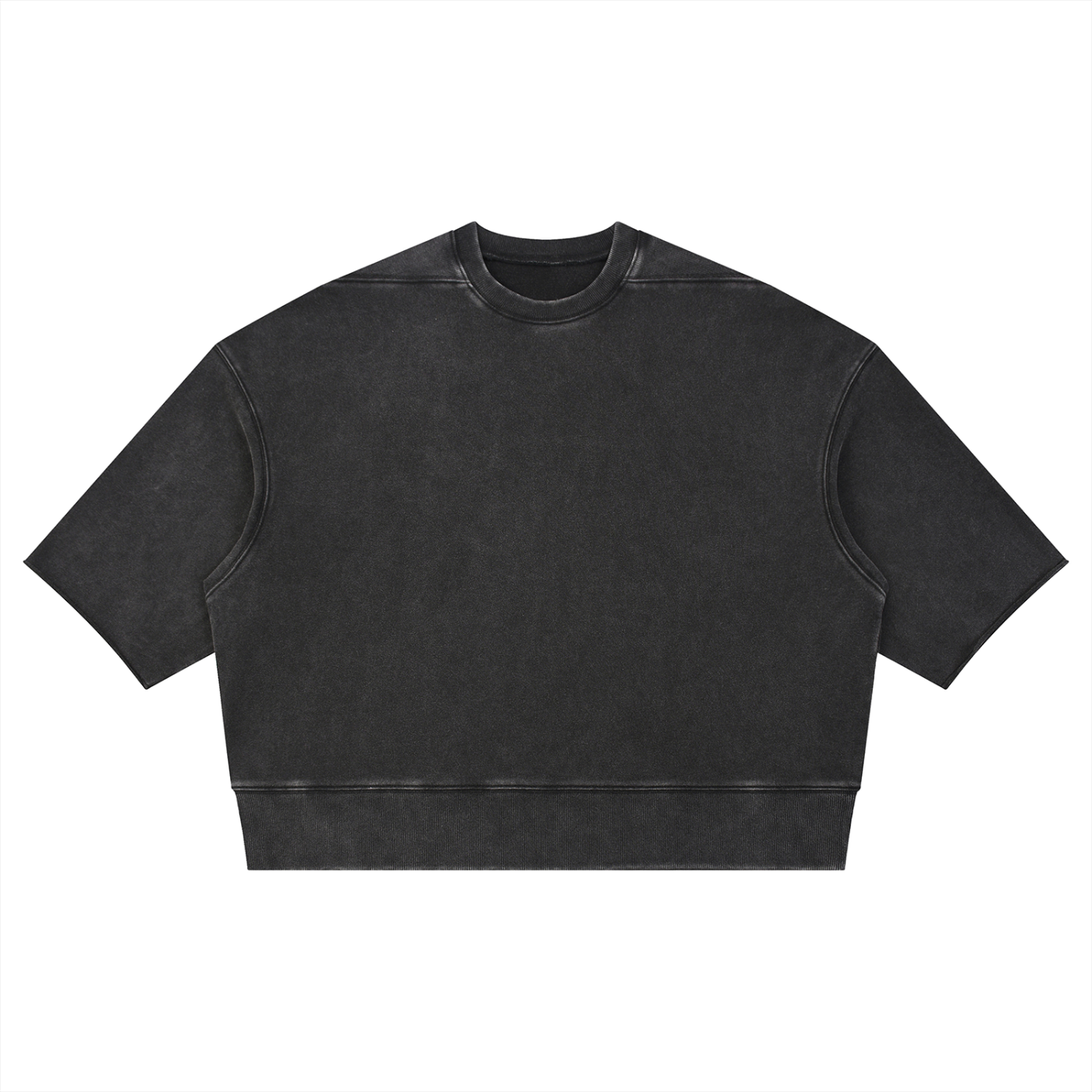 Mineral Wash Boxy Raw Edge T-Shirt