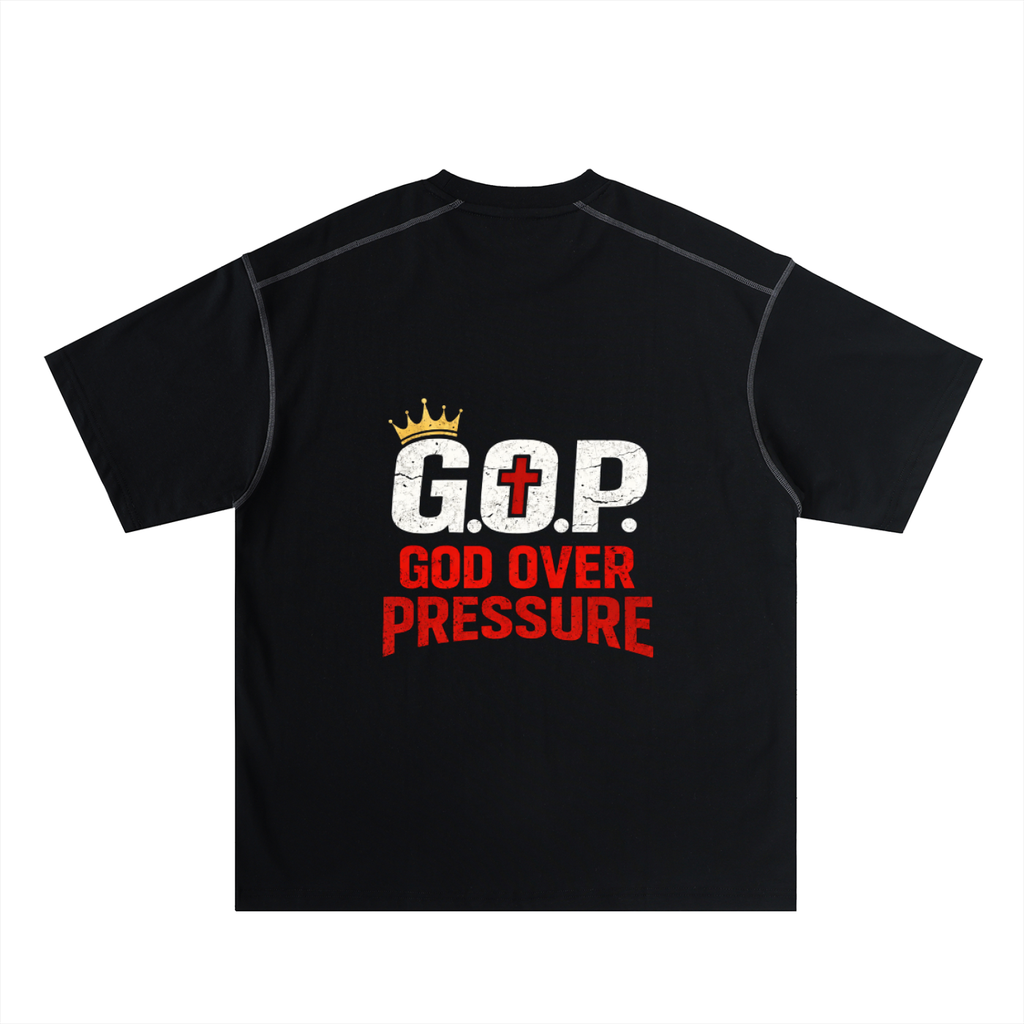 G.O.P. Oversized Contrast-Stitched Cotton Tee