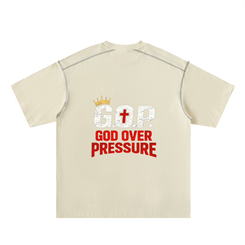 G.O.P. Oversized Contrast-Stitched Cotton Tee