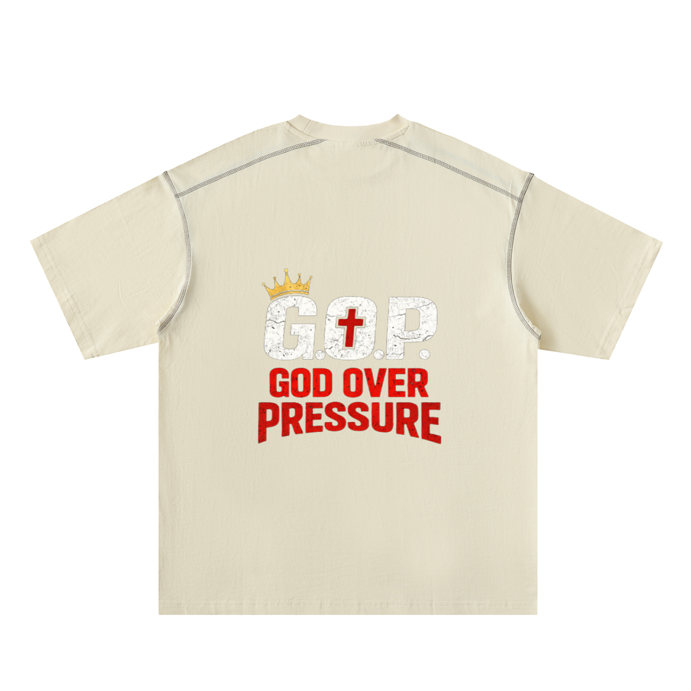 G.O.P. Oversized Contrast-Stitched Cotton Tee