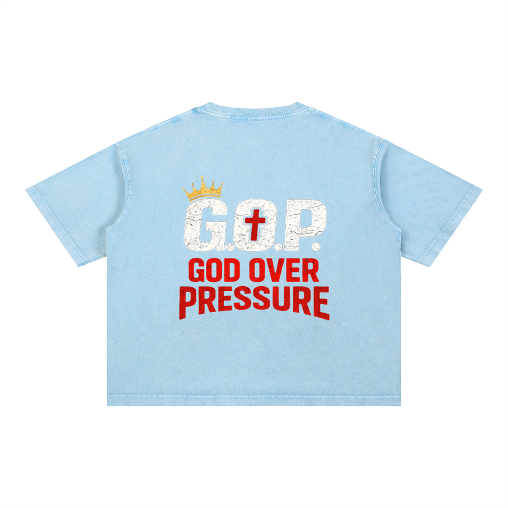 G.O.P. Mineral Wash Boxy Cotton T-Shirt