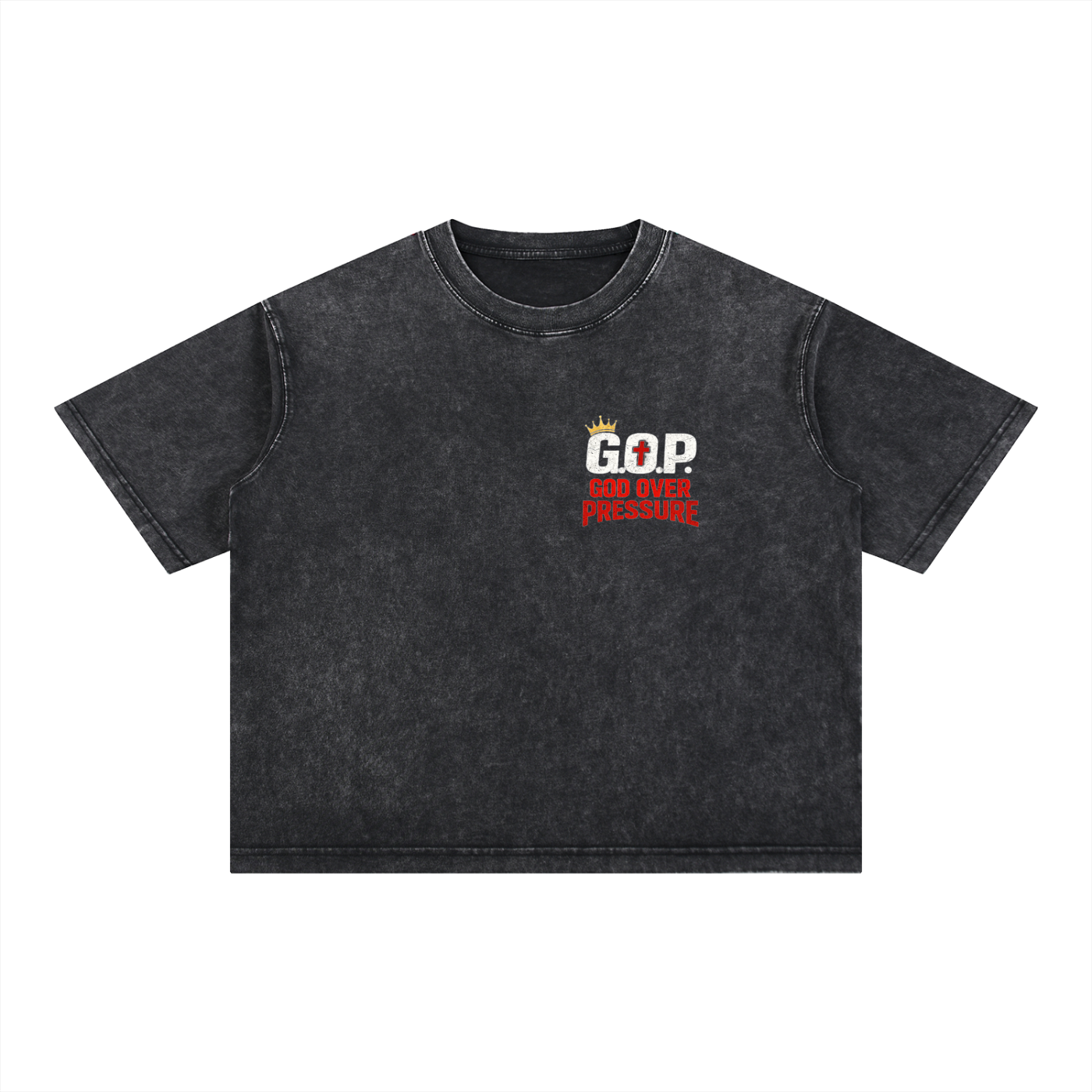 G.O.P. Mineral Wash Boxy Cotton T-Shirt