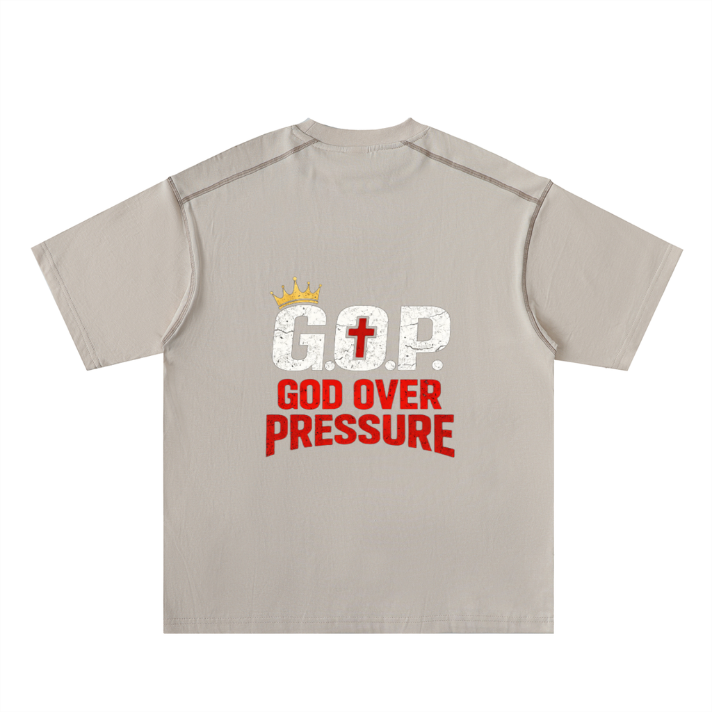 G.O.P. Oversized Contrast-Stitched Cotton Tee