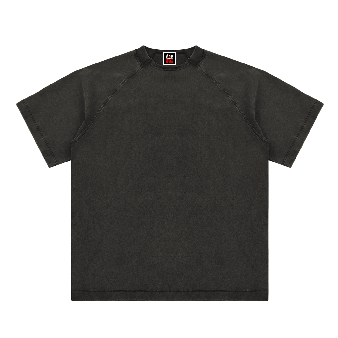 Vintage Washed Raglan Cotton T-Shirt