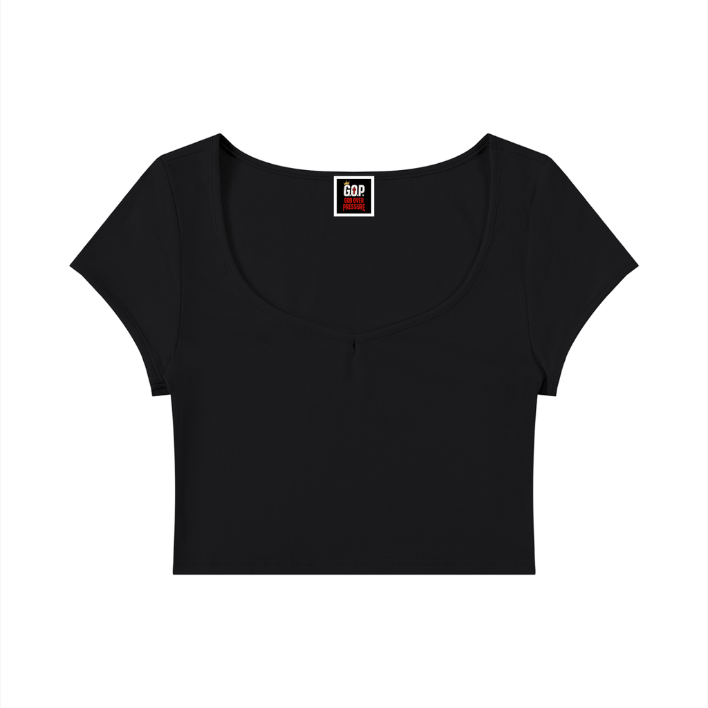 Women's Slim Cap Sleeve Crop T-Shirt