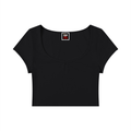 Women's Slim Cap Sleeve Crop T-Shirt