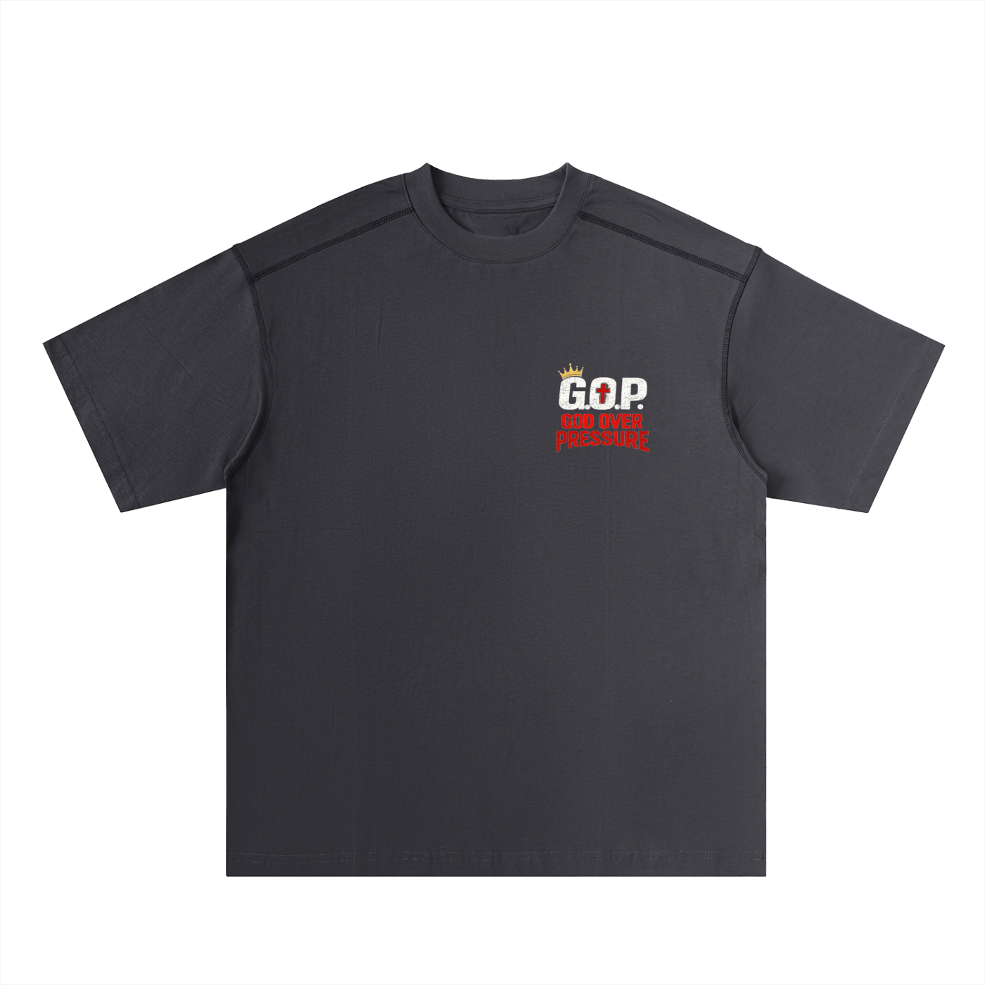 G.O.P. Oversized Contrast-Stitched Cotton Tee
