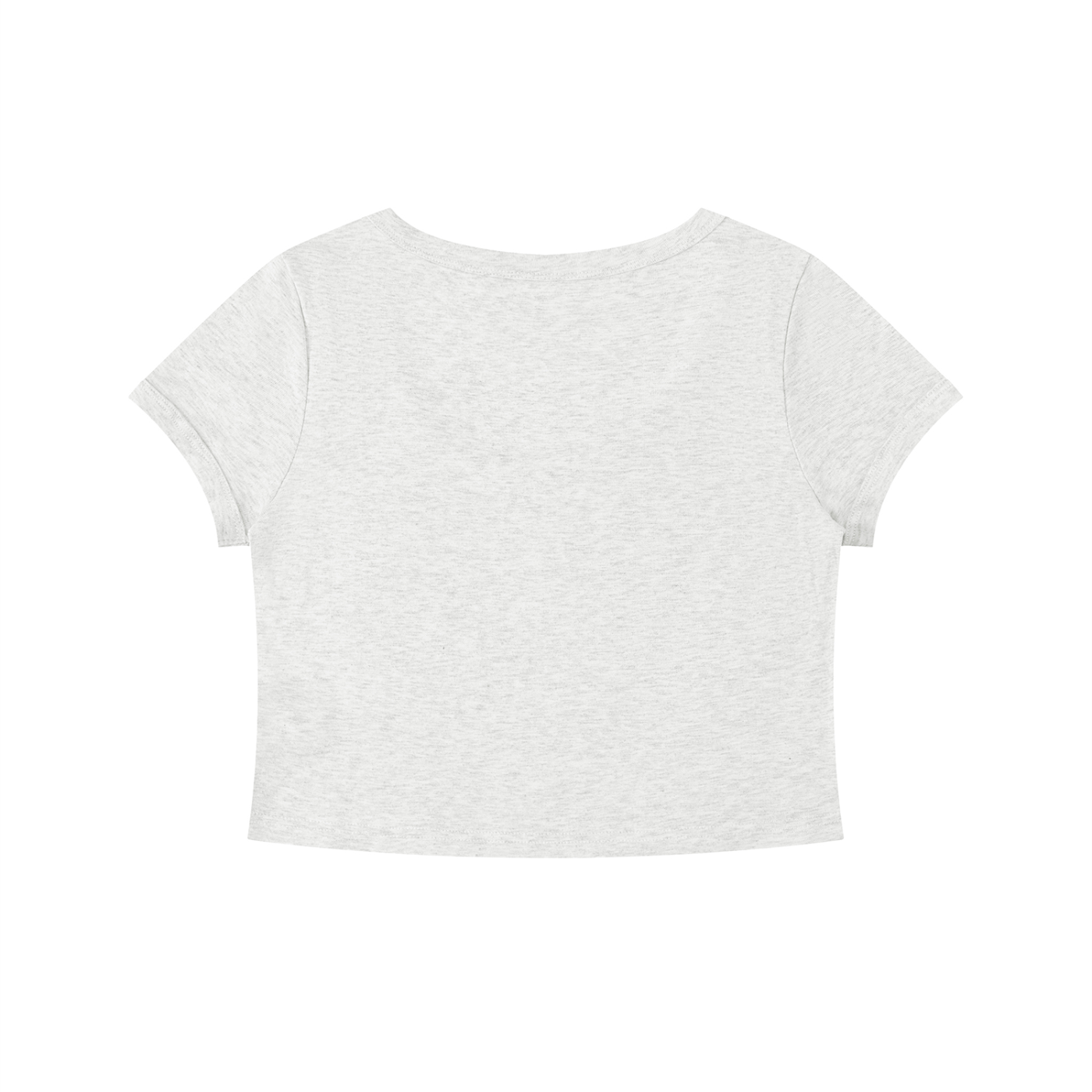 Women's Solid Color Slim Crop T-Shirt