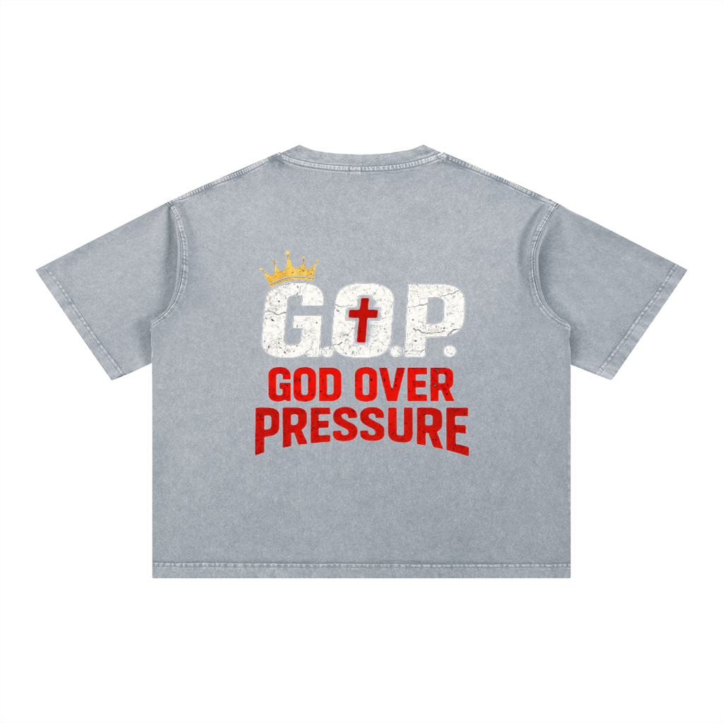 G.O.P. Mineral Wash Boxy Cotton T-Shirt