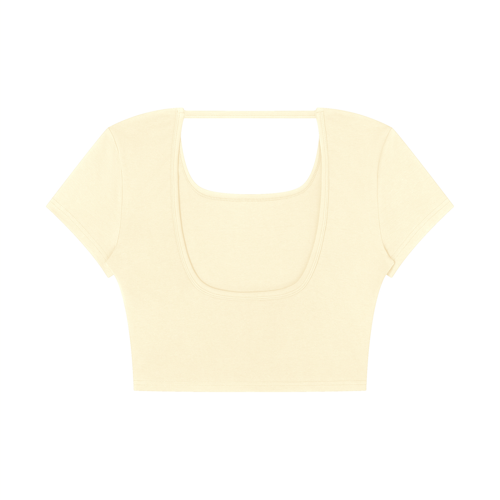 Women's Square Neck Crop T-Shirt
