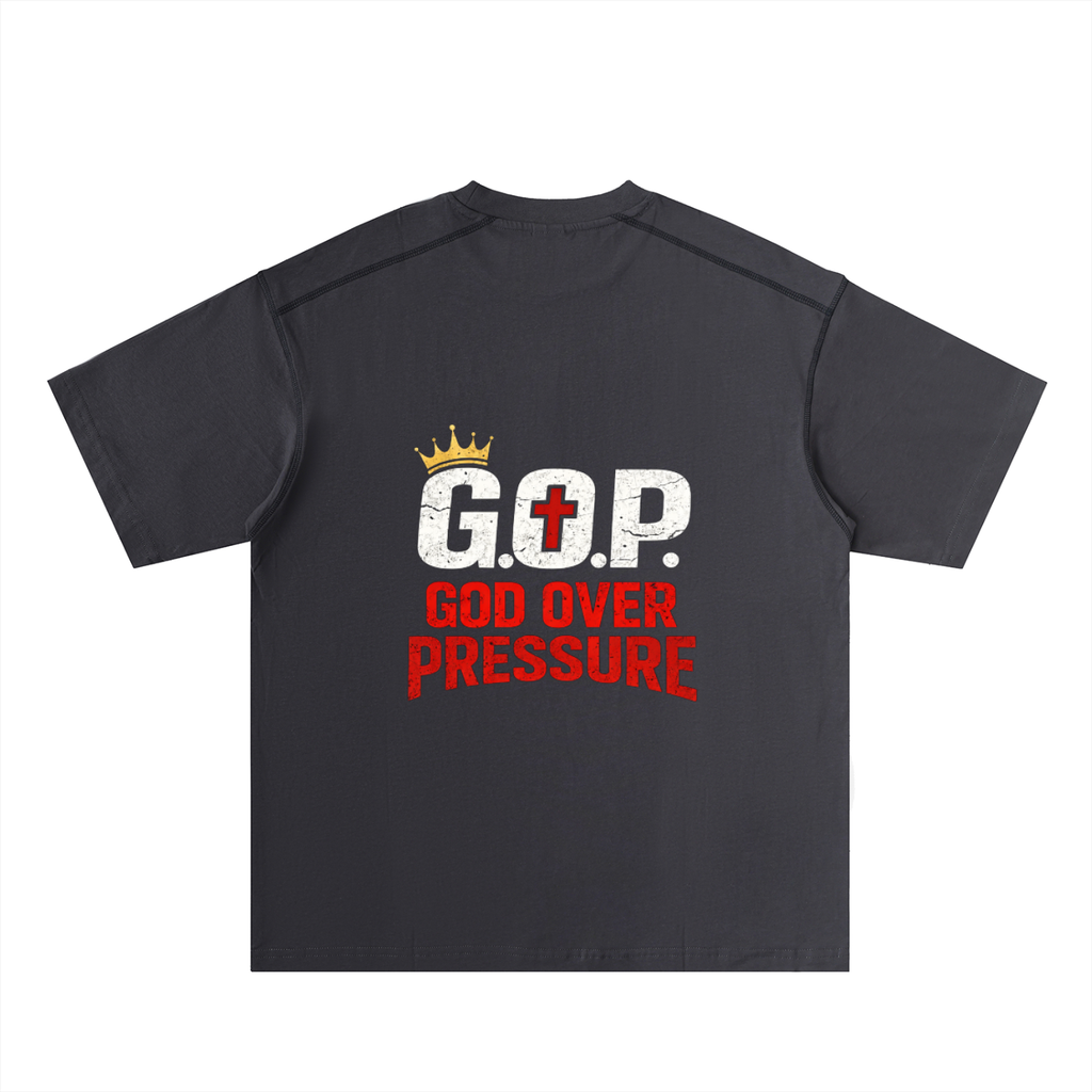 G.O.P. Oversized Contrast-Stitched Cotton Tee
