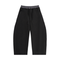 Plaid Waistband Barrel Sweatpants