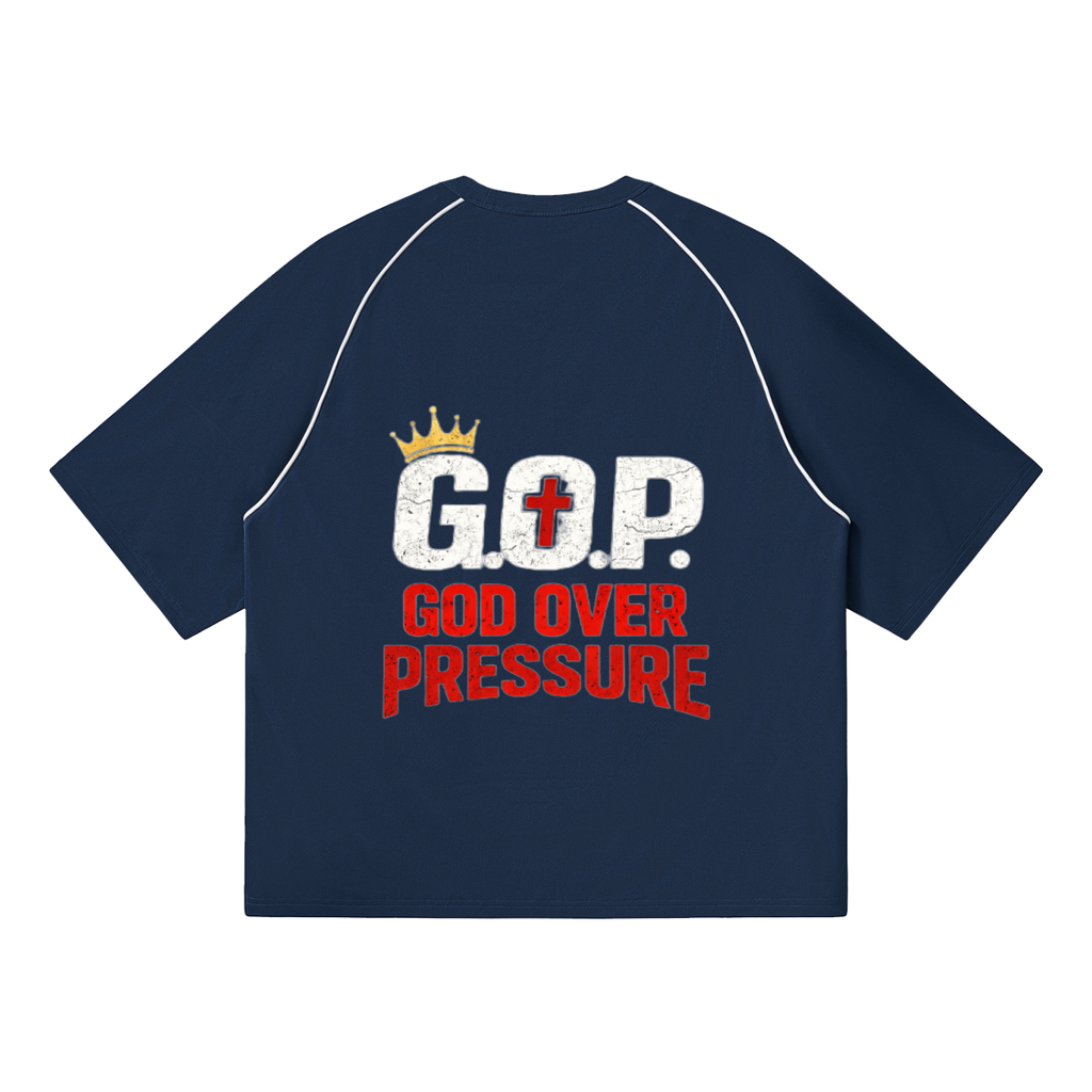 G.O.P. Contrast Piping Panel Raglan T-Shirt