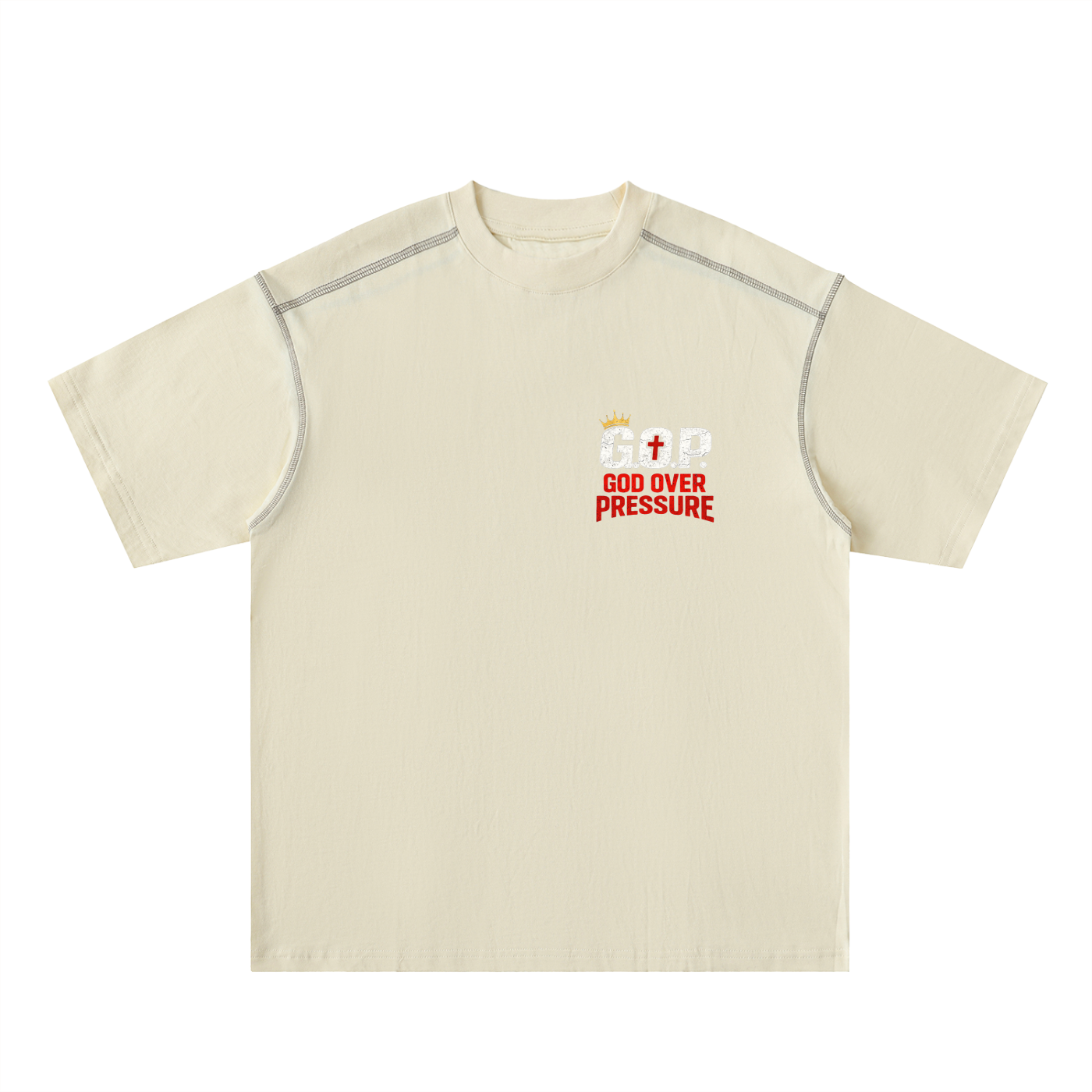G.O.P. Oversized Contrast-Stitched Cotton Tee