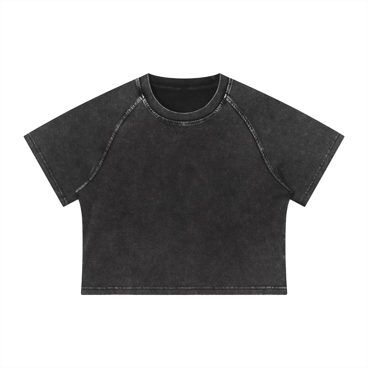 Women's Mineral Wash Raglan Crop T-Shirt