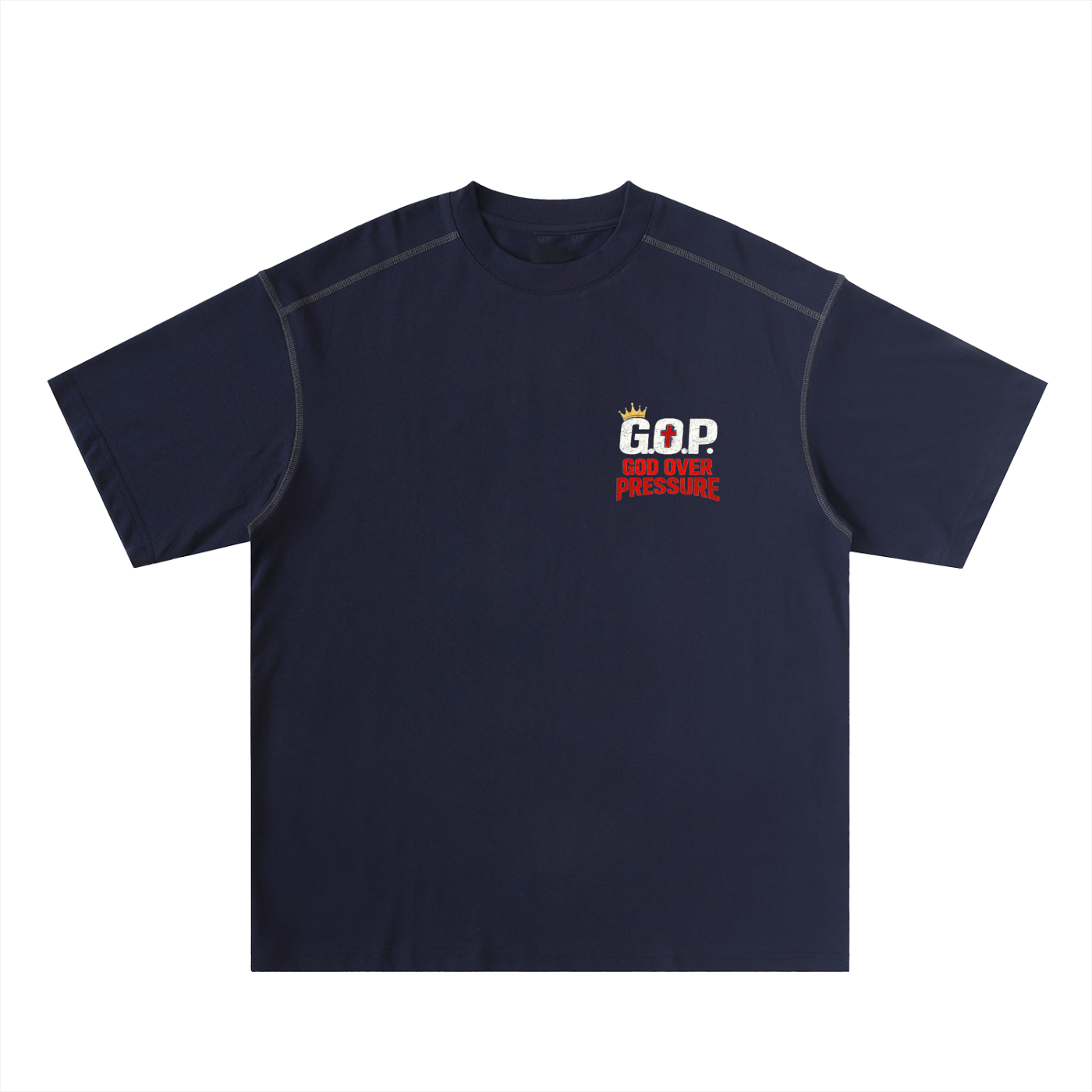 G.O.P. Oversized Contrast-Stitched Cotton Tee