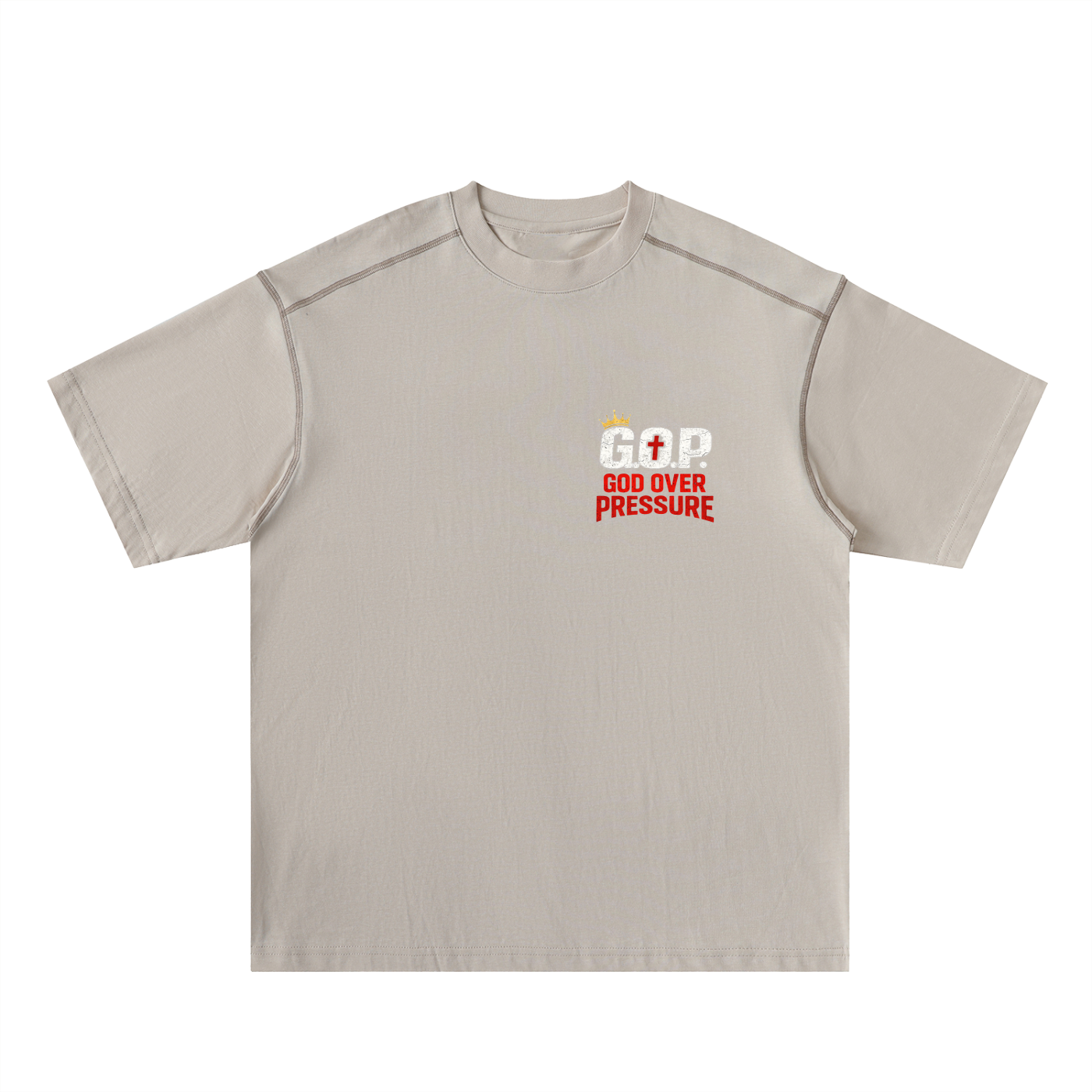 G.O.P. Oversized Contrast-Stitched Cotton Tee