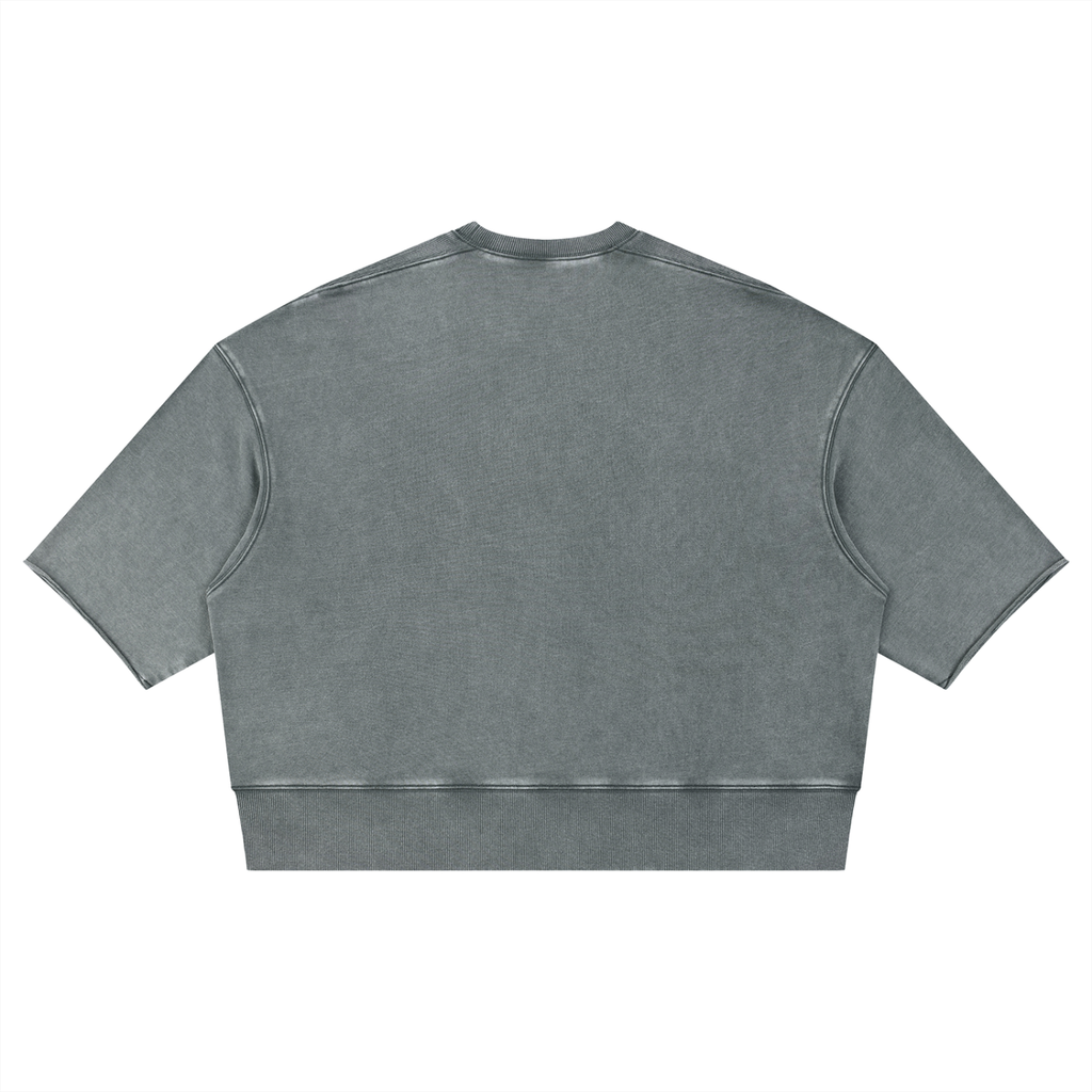 Mineral Wash Boxy Raw Edge T-Shirt
