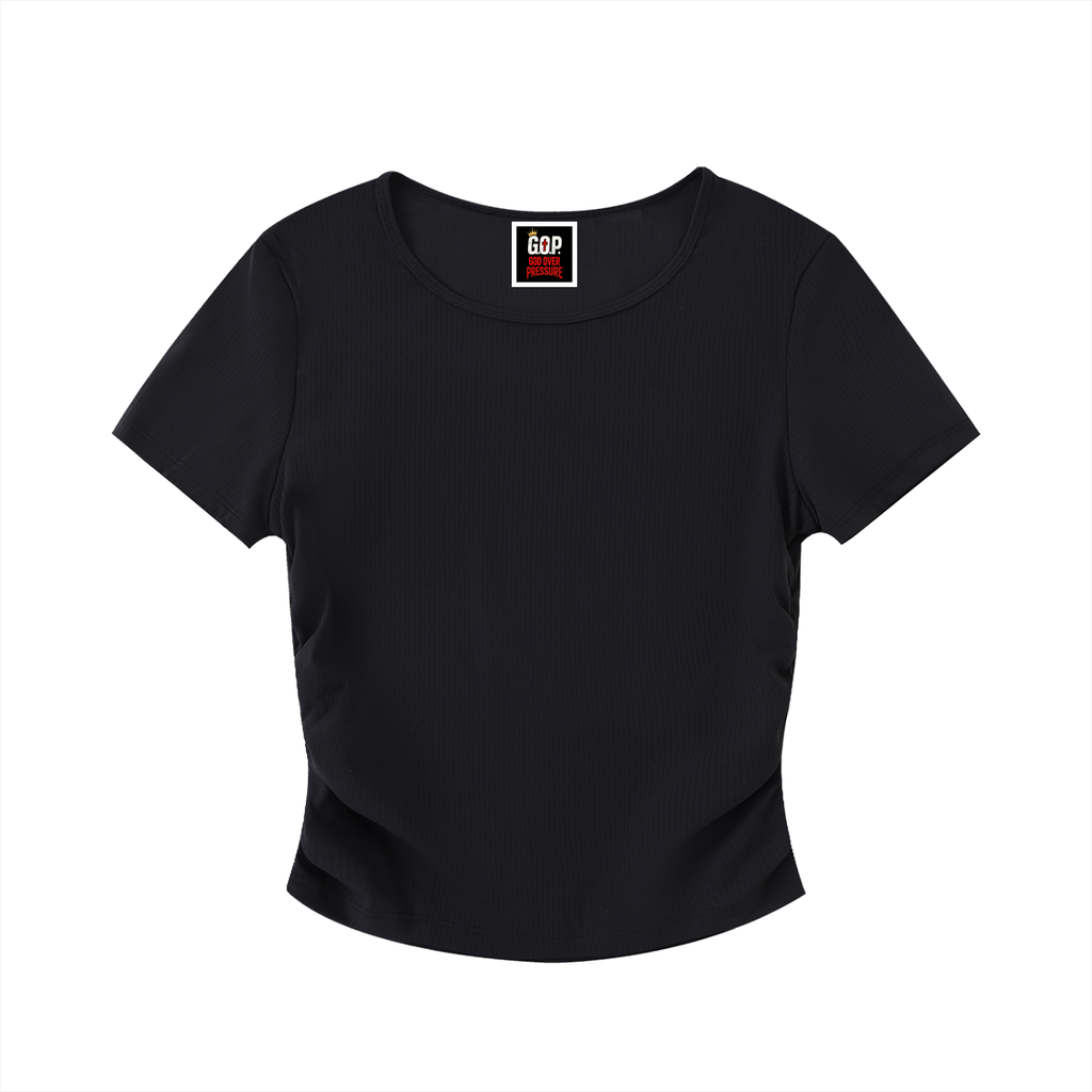Ruched Bodycon Crop Top