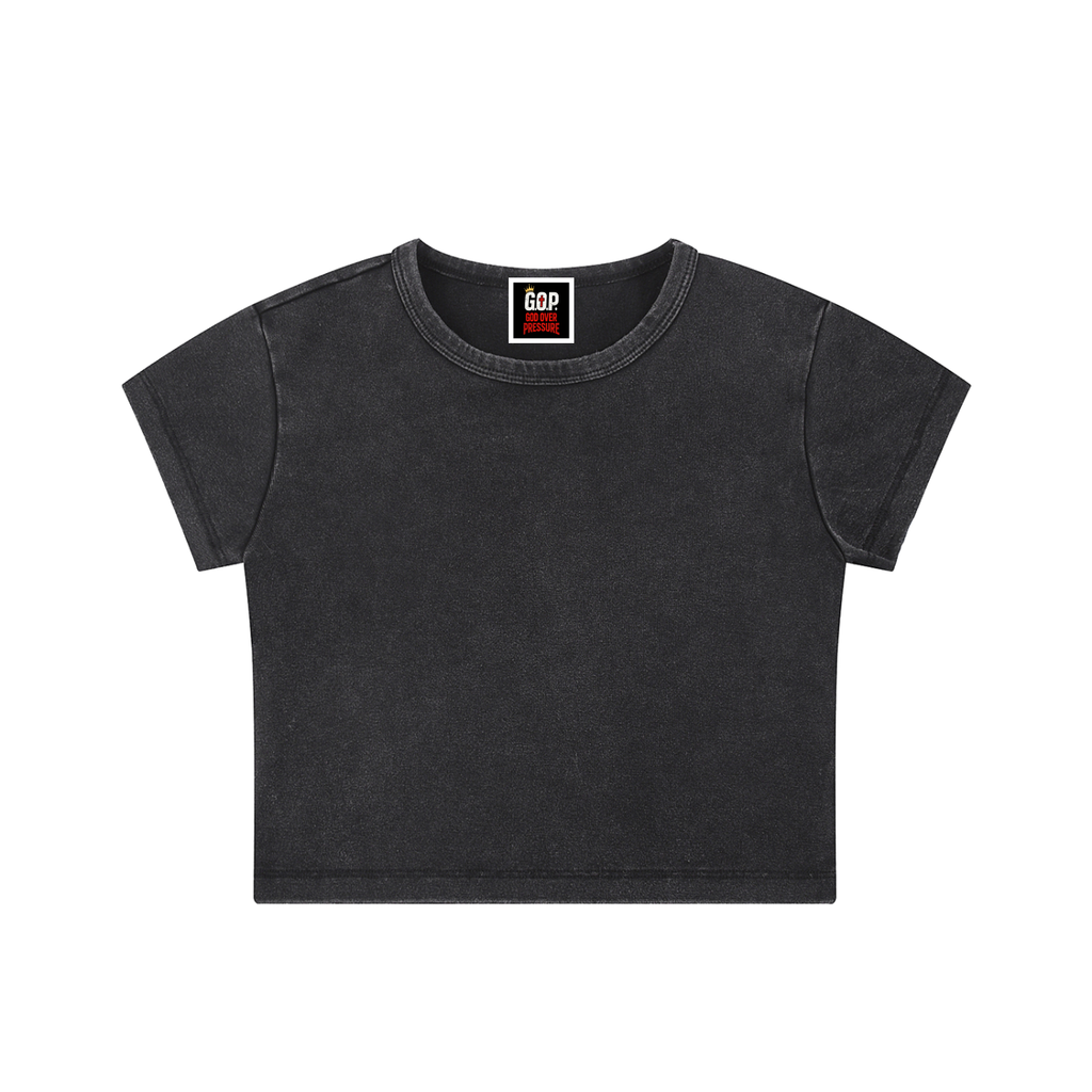 Snow Washed Crop Top