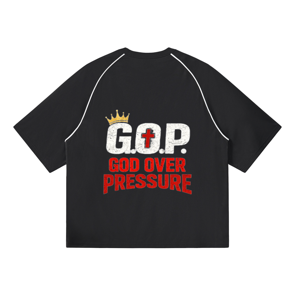 G.O.P. Contrast Piping Panel Raglan T-Shirt