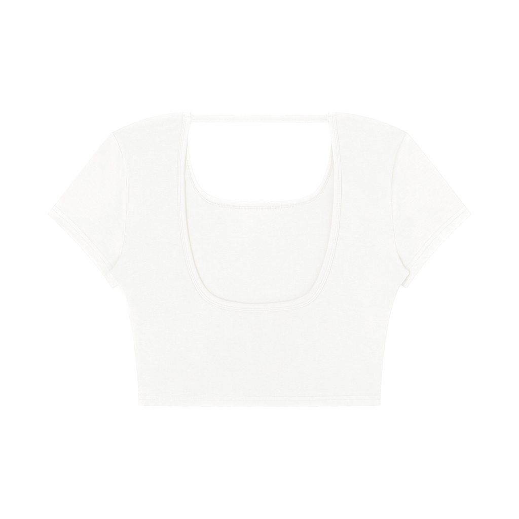 Women's Square Neck Crop T-Shirt