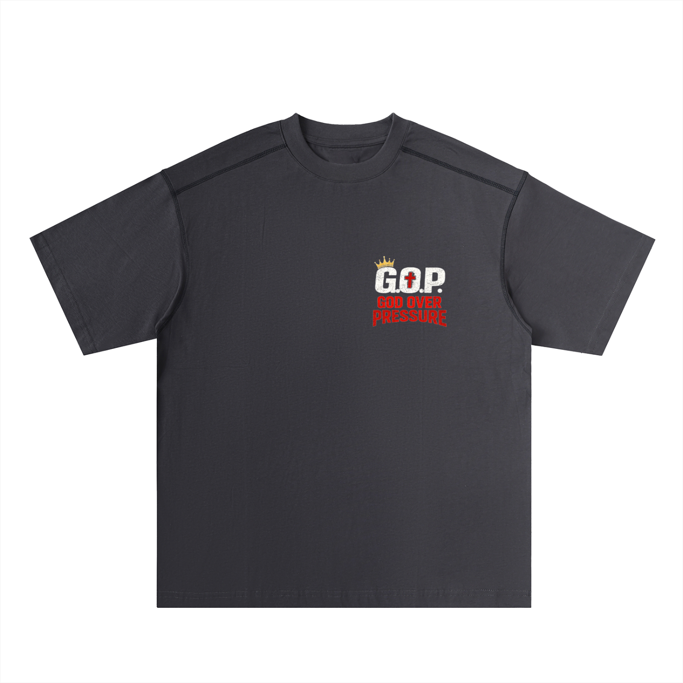 G.O.P. Oversized Contrast-Stitched Cotton Tee