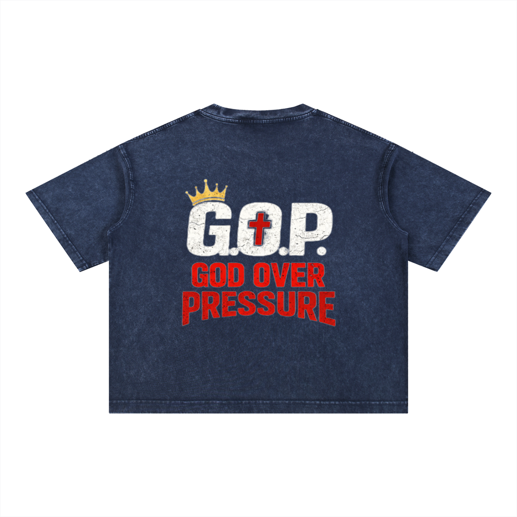 G.O.P. Mineral Wash Boxy Cotton T-Shirt