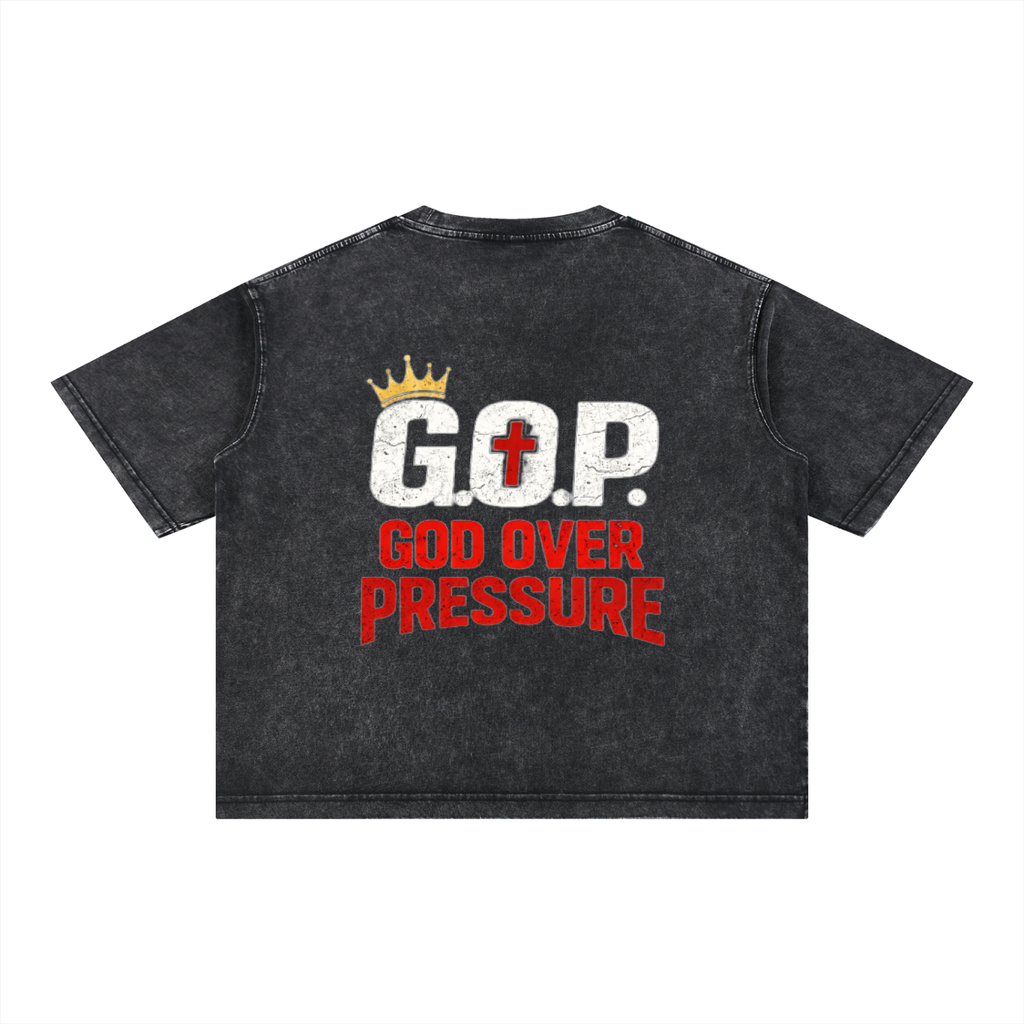 G.O.P. Mineral Wash Boxy Cotton T-Shirt