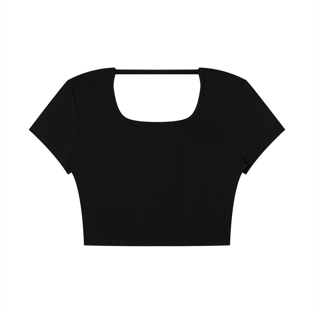 Women's Square Neck Crop T-Shirt