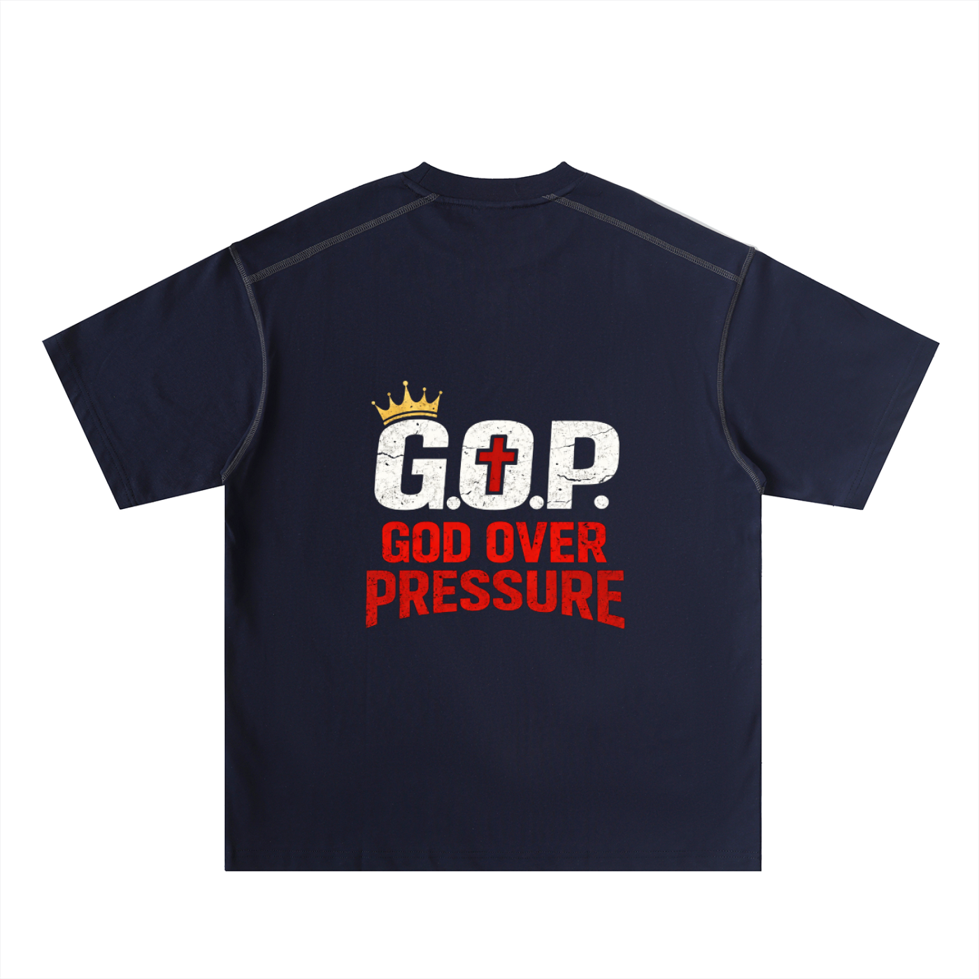 G.O.P. Oversized Contrast-Stitched Cotton Tee
