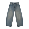 Men's Distressed Barrel Leg Jeans