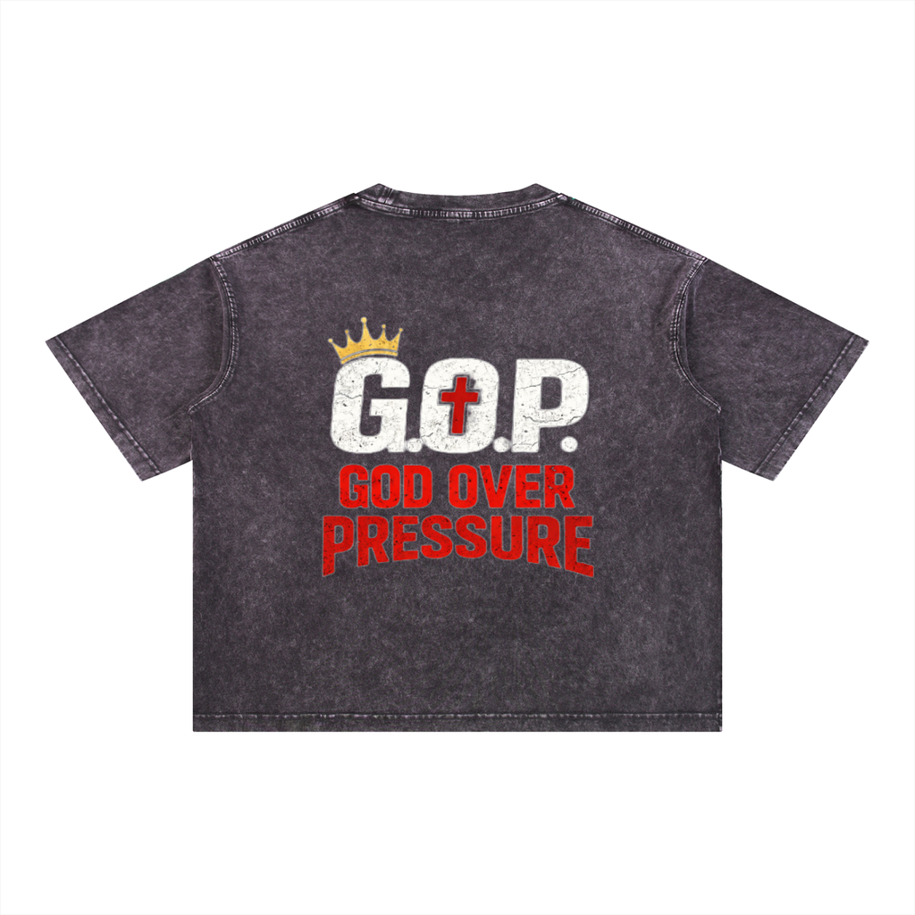 G.O.P. Mineral Wash Boxy Cotton T-Shirt
