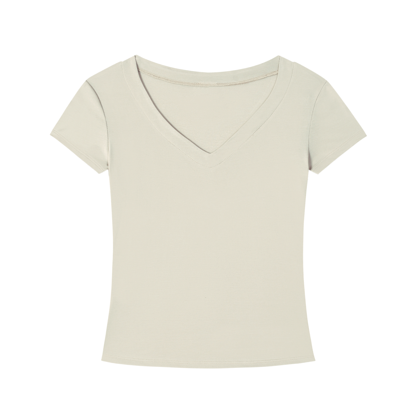 Tencel Slim Fit V-Neck T-Shirt