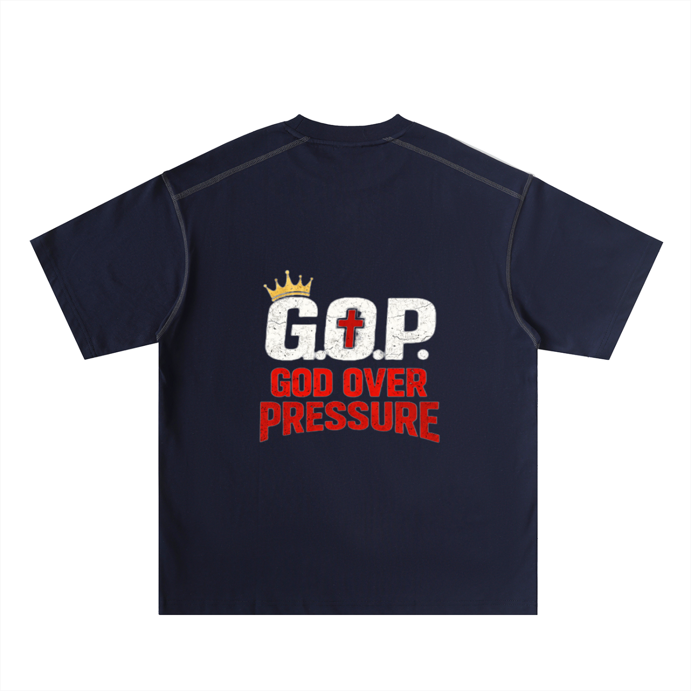 G.O.P. Oversized Contrast-Stitched Cotton Tee