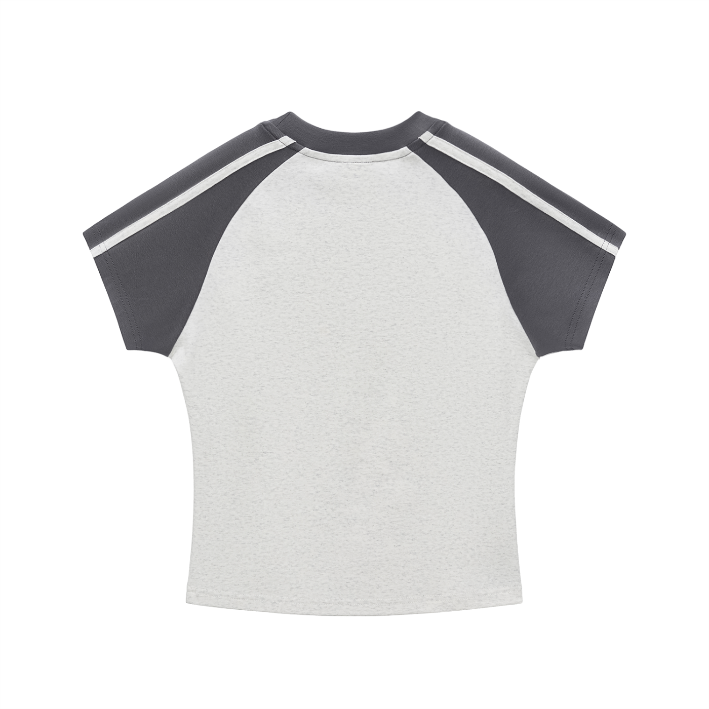 Contrast Stripes Bodycon Raglan  Sleeve T-Shirt