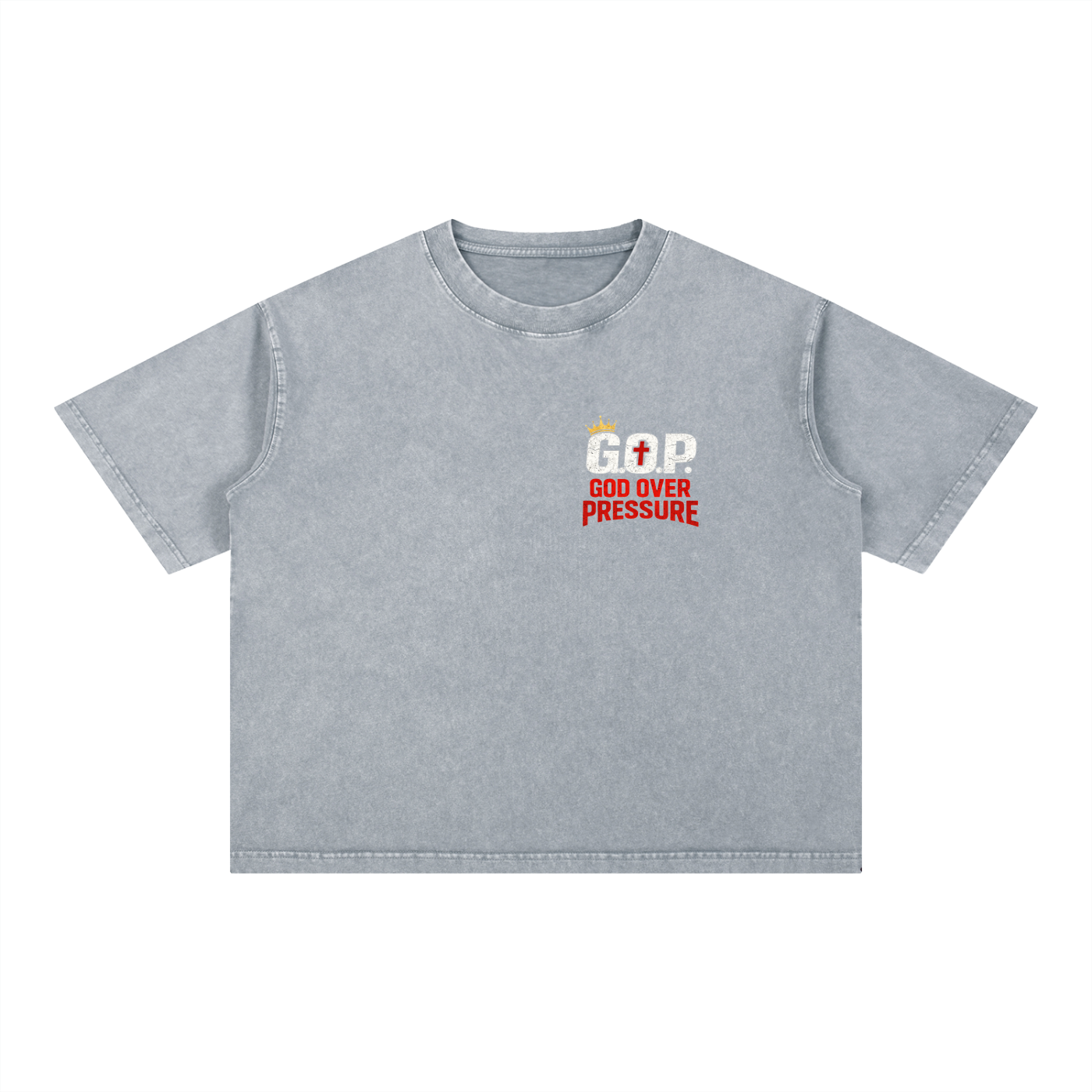G.O.P. Mineral Wash Boxy Cotton T-Shirt