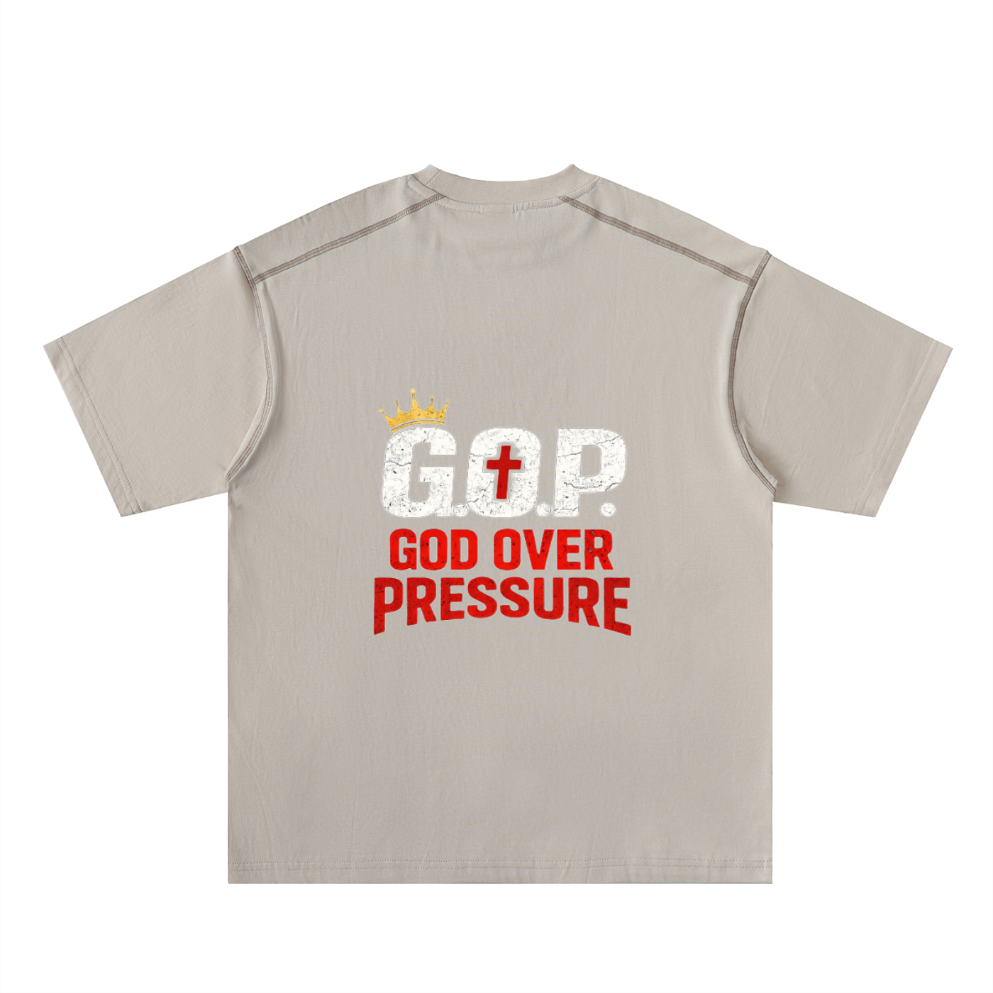 G.O.P. Oversized Contrast-Stitched Cotton Tee