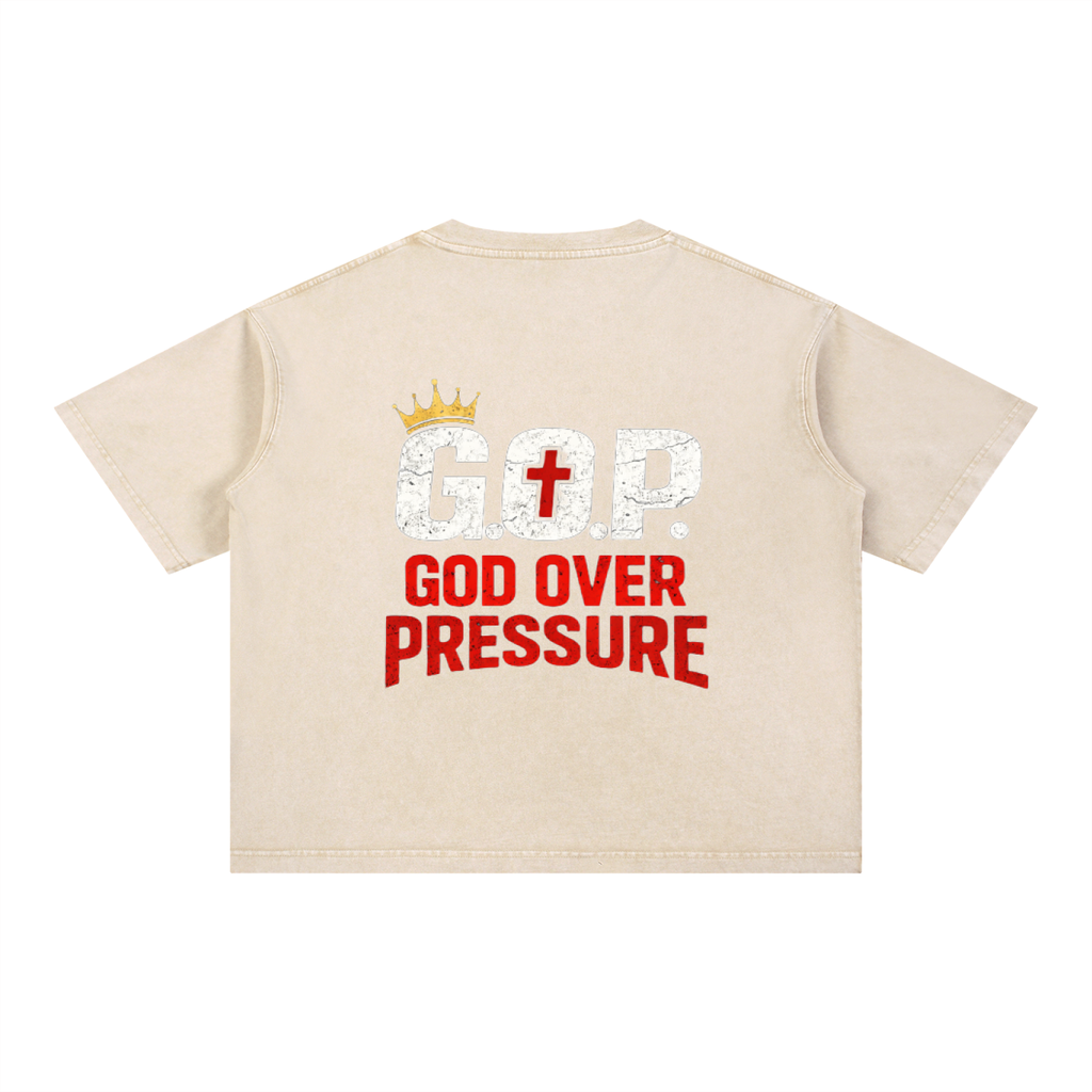 G.O.P. Mineral Wash Boxy Cotton T-Shirt