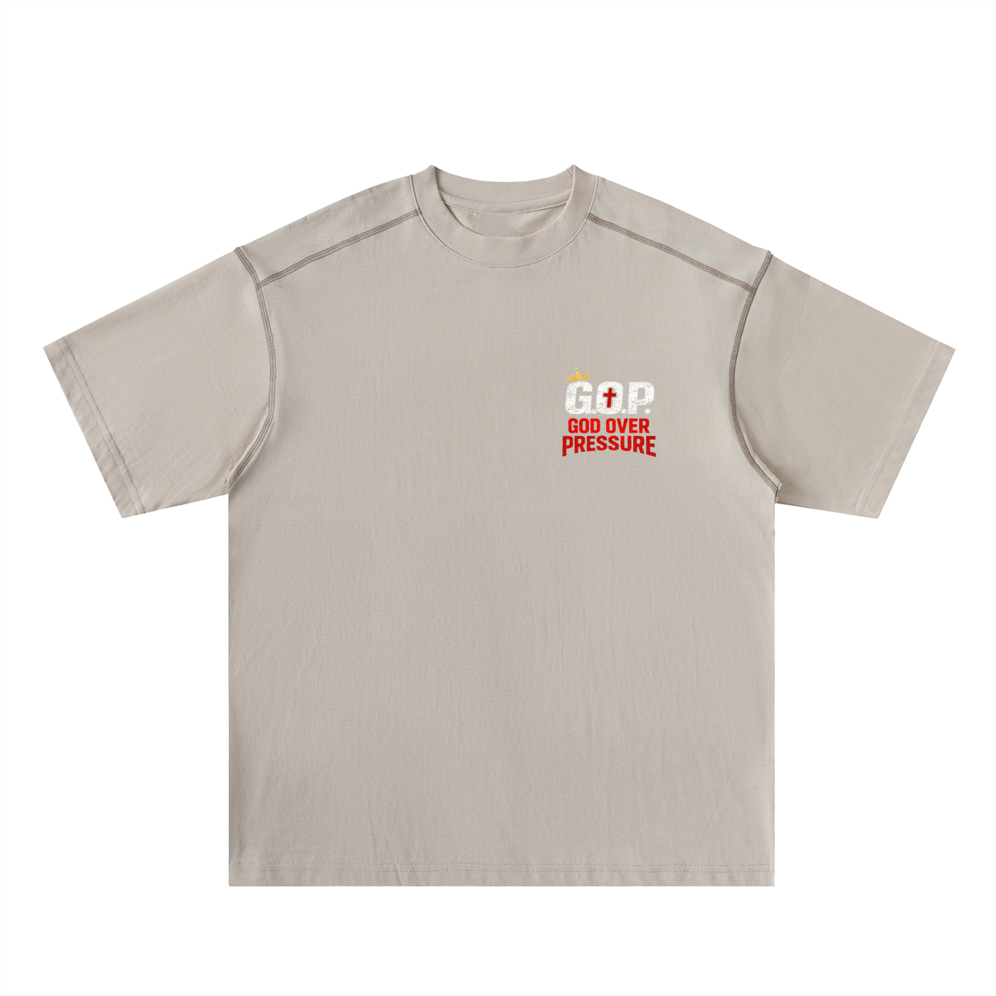 G.O.P. Oversized Contrast-Stitched Cotton Tee