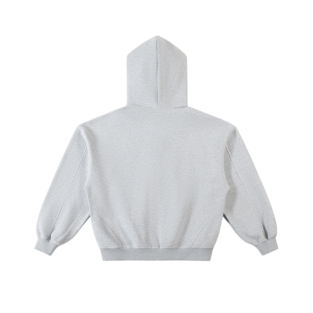 G.O.P. Contrast-Stitched Boxy Fleece Zip Hoodie