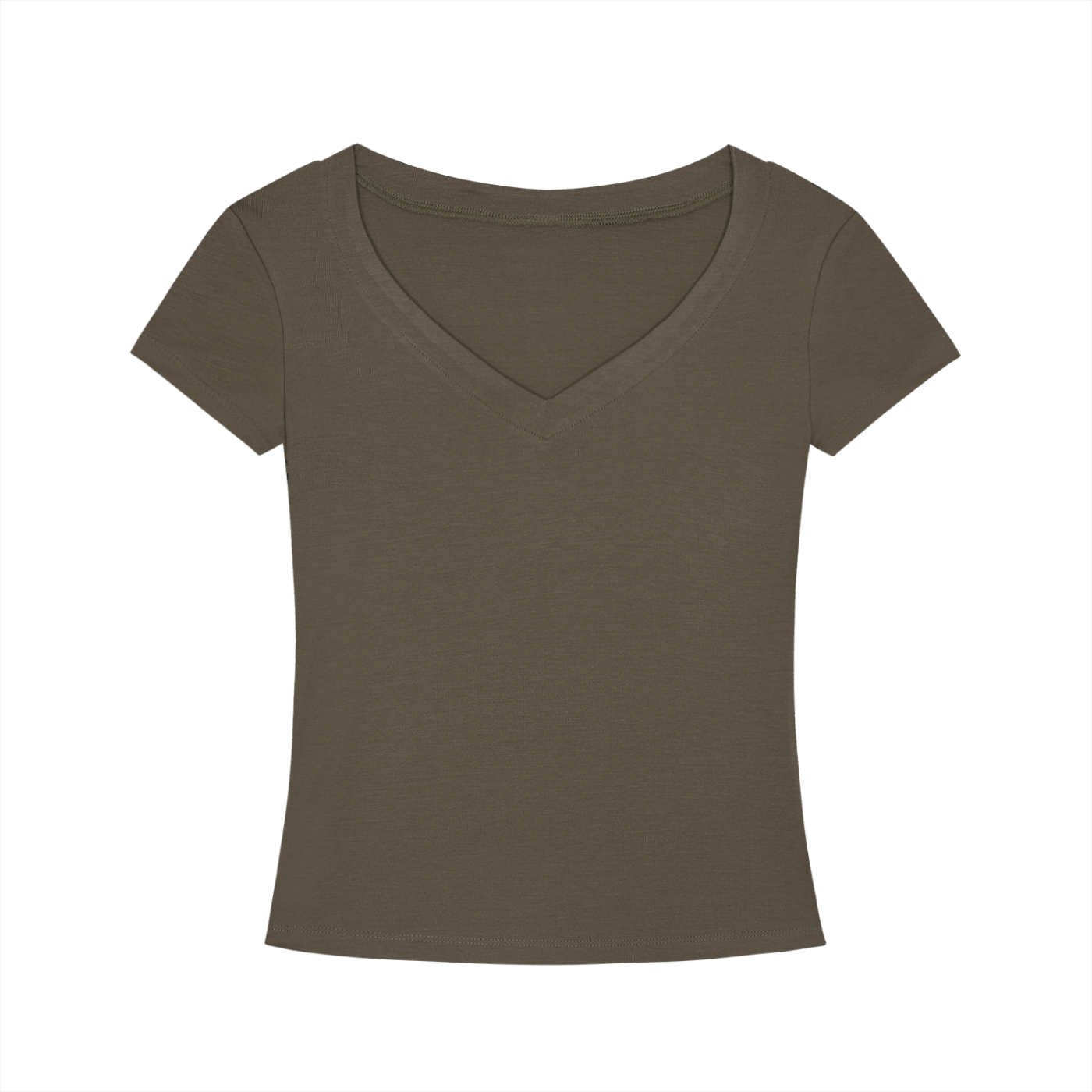 Tencel Slim Fit V-Neck T-Shirt