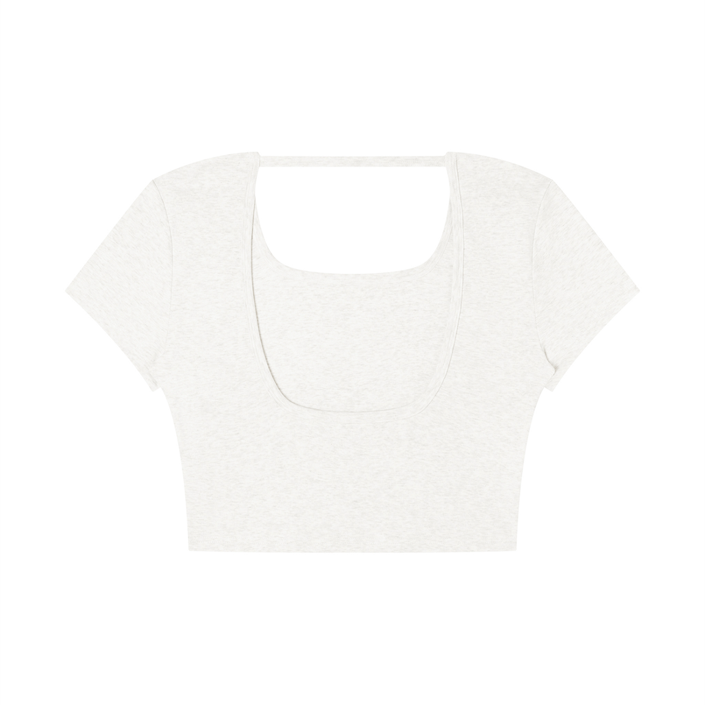 Women's Square Neck Crop T-Shirt