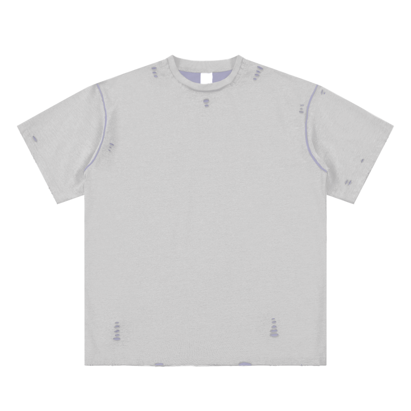 Hand-frayed Reversible T-shirt
