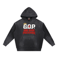 G.O.P. Vintage Washed Frayed Fleece Hoodie