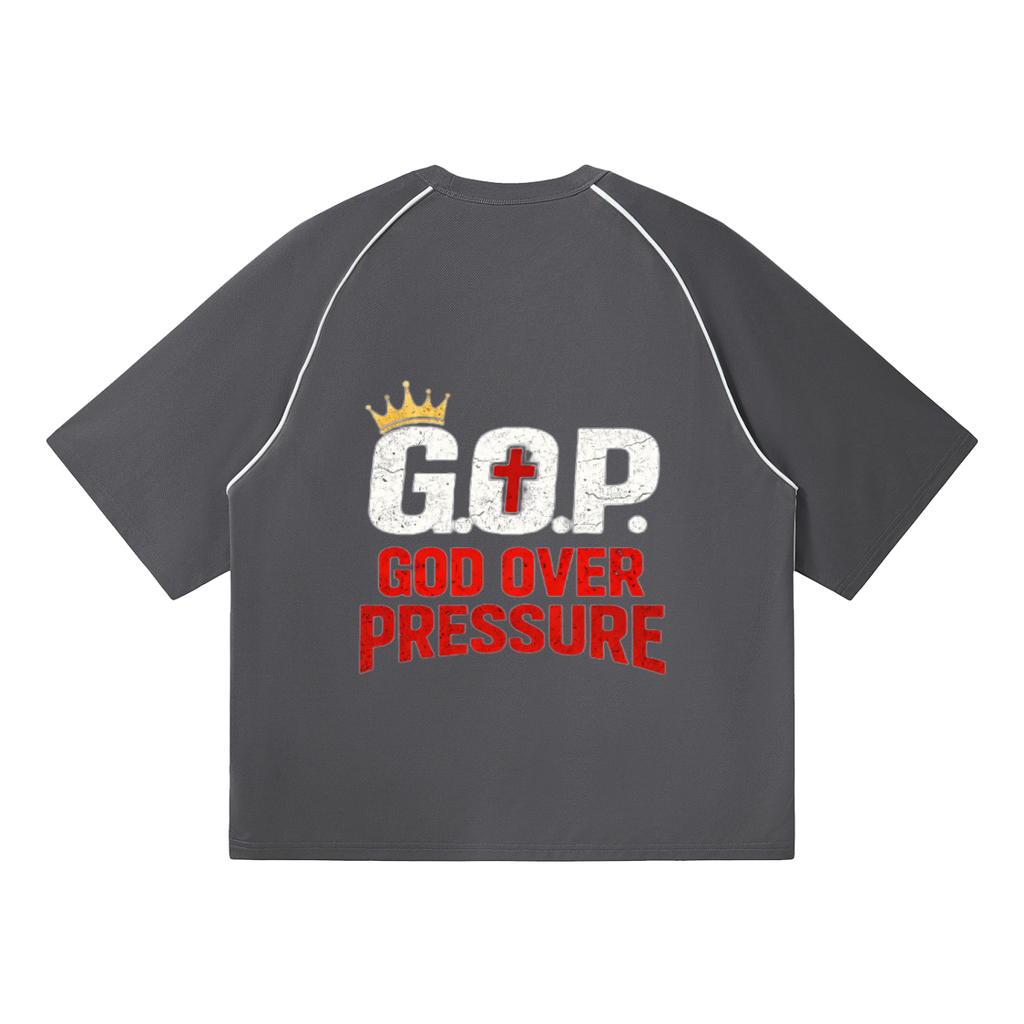 G.O.P. Contrast Piping Panel Raglan T-Shirt