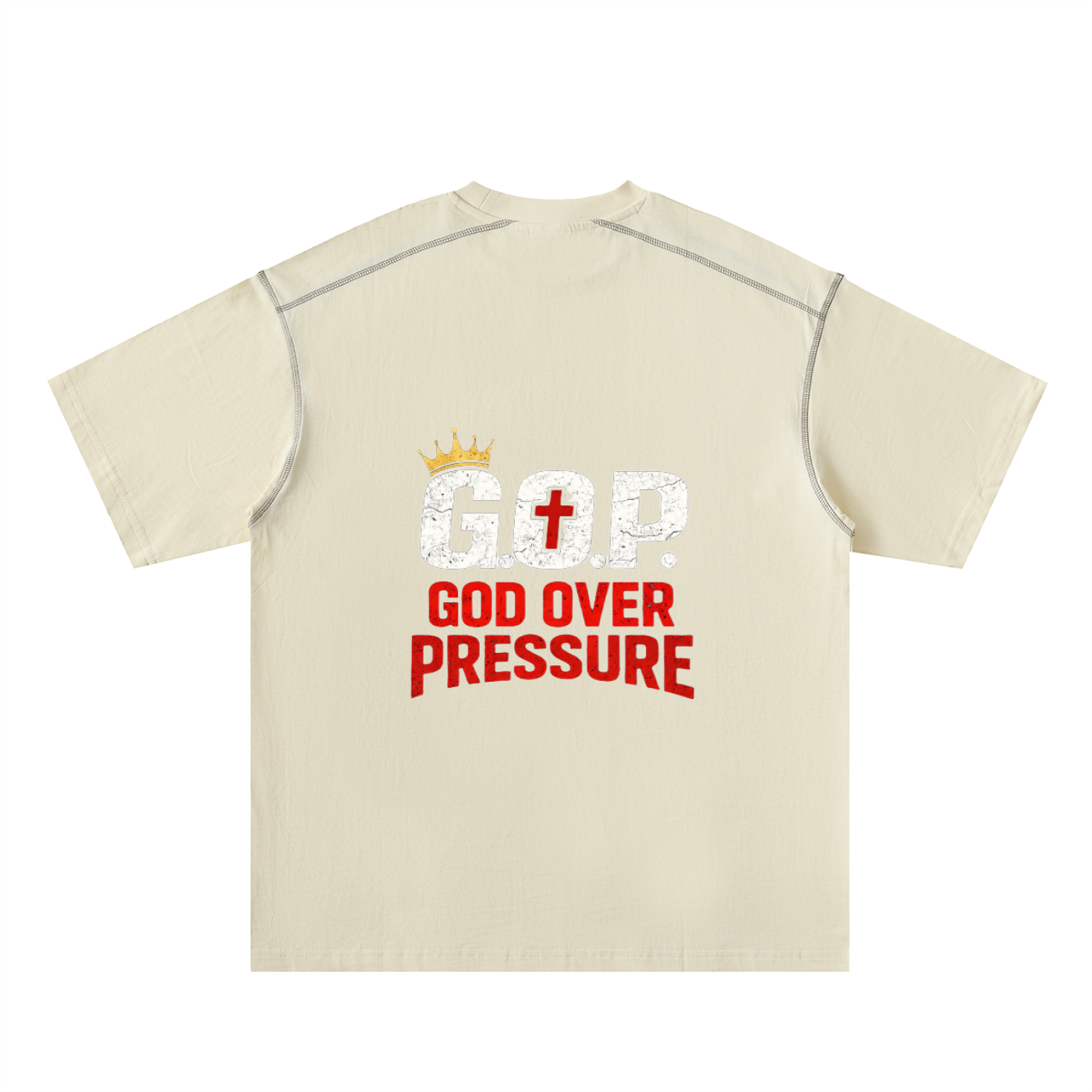 G.O.P. Oversized Contrast-Stitched Cotton Tee