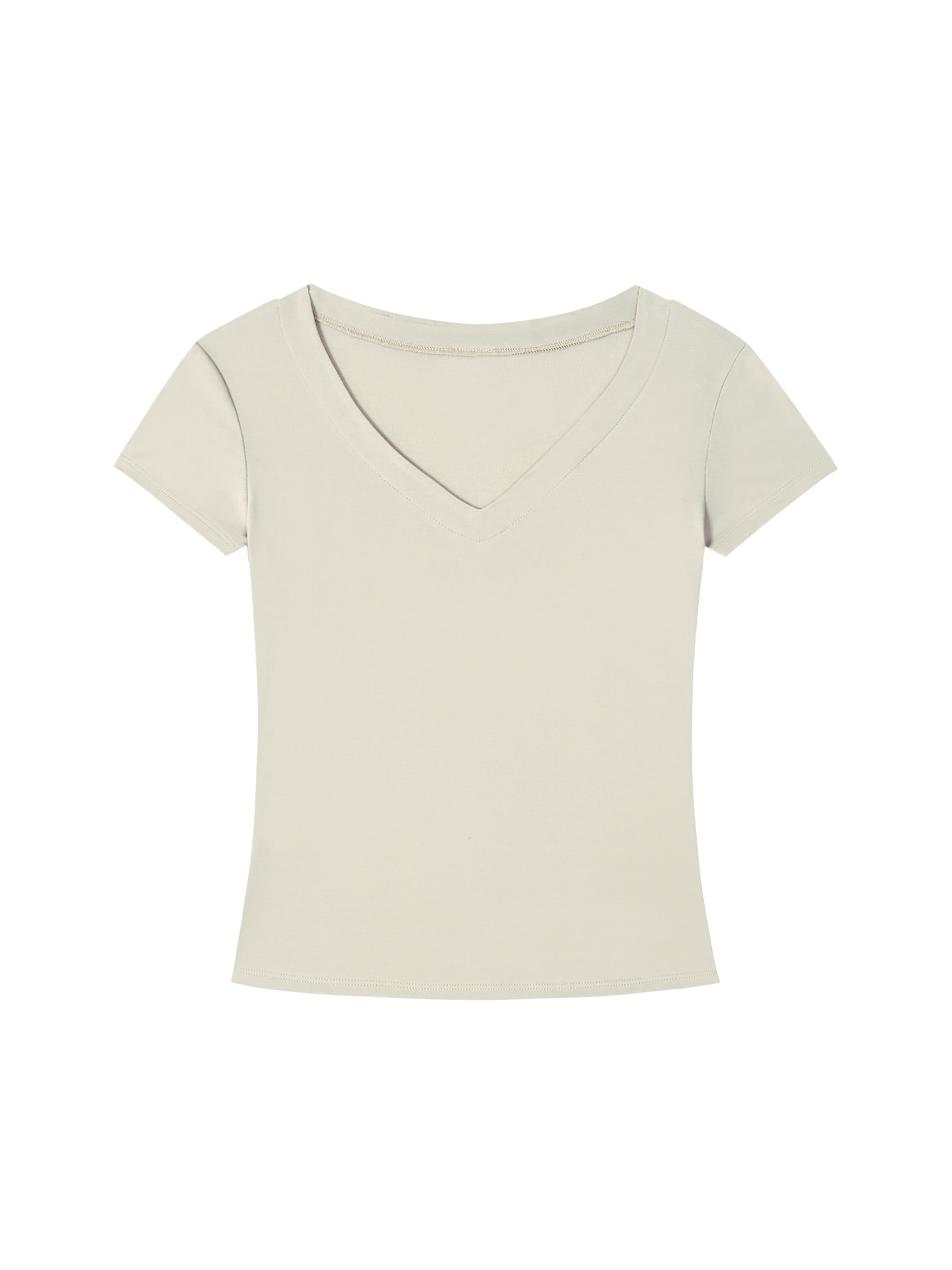 Tencel Slim Fit V-Neck T-Shirt