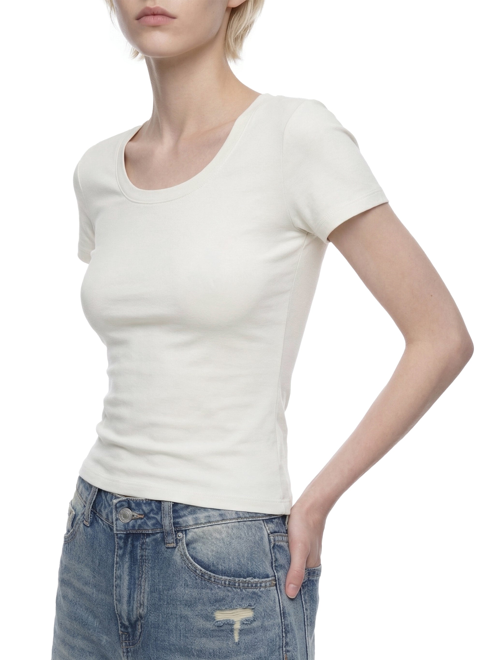 Women's Longline Slim-Fit T-Shirt